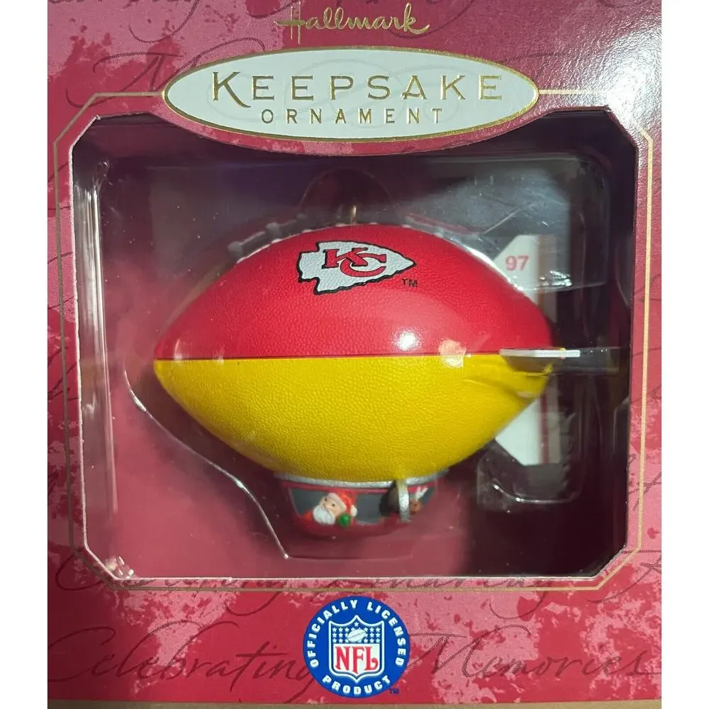 Hallmark‎ Keepsake Ornament 1997 Kansas City Chiefs blimp